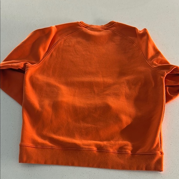 Nike Orange Crewneck Sweatshirt with Ribbed Cuffs - Picture 7 of 7
